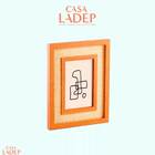 Porta-retrato 10x15 Em Mdf Com Rattan Mart 13295