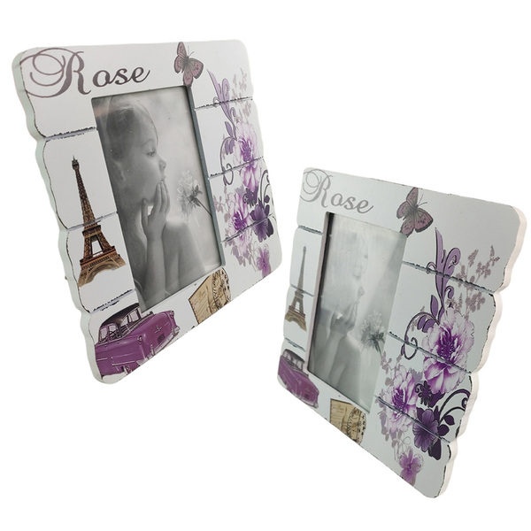 Porta Retrato 10x15 Kit 2 Unidades Moldura Paris Enfeite Casa