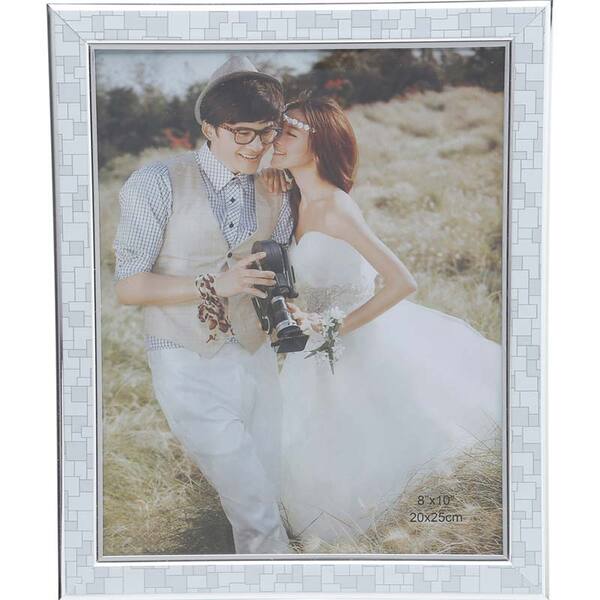 Porta Retrato 10x15 Prateado 30116 - Prestige - Cinza