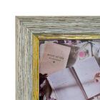 Porta Retrato 10x15cm Dourado E Branco - Casambiente