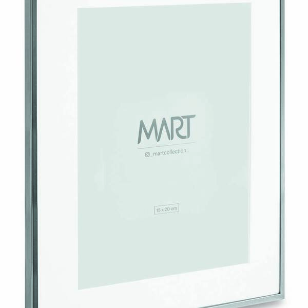 Porta Retrato 15x20 Em Prata Metal 11389  Mart