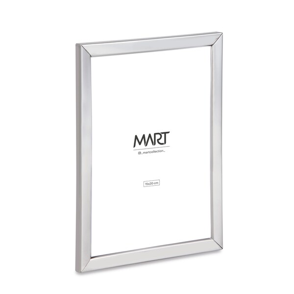 Porta Retrato 15x20 Prata Em Metal 12532 Mart