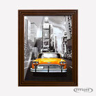 Porta Retrato 15x21cm Moldura Tabaco Ripada - Q2