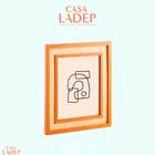 Porta-retrato 20x25 Em Mdf Com Rattan Mart 13297