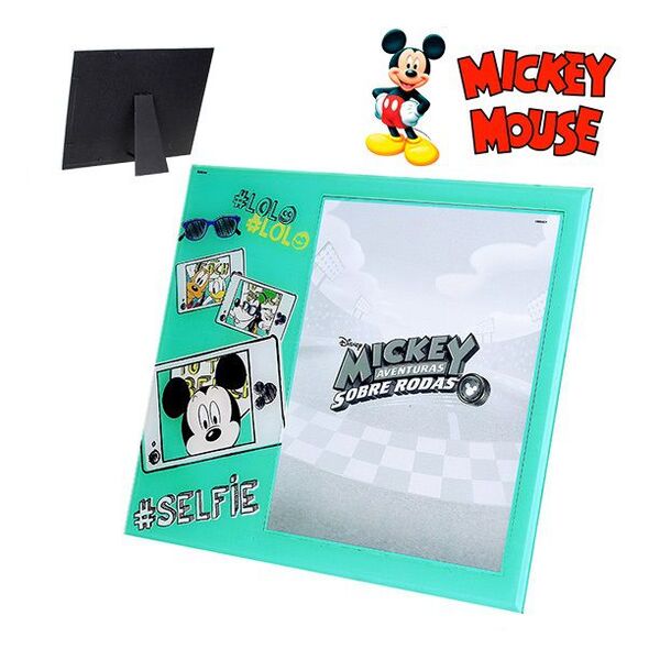 Porta Retrato 20x25 Vertical De Vidro - Mickey Disney