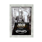 Porta Retrato/certificado 20x30 Moldura Prata Marmorizada - Q2