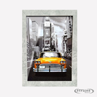 Porta Retrato/certificado 20x30 Moldura Prata Marmorizada - Q2