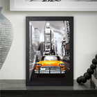 Porta Retrato/certificado 20x30 Moldura Preta Lisa Fosca - Q1