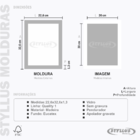 Porta Retrato/certificado 20x30 Moldura Tabaco Liso Fosco - Q1