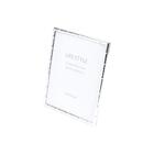 Porta Retrato De Aço Bamboo Prata 10x15cm