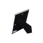 Porta Retrato De Aço Bamboo Prata 10x15cm