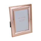 Porta Retrato De Aço Rosé Losango 13x18cm
