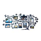 Porta Retrato De Parede Em Mdf - Cor Preta