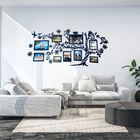 Porta Retrato De Parede Em Mdf - Cor Preta