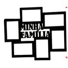 Porta Retrato De Parede Em Mdf - Cor Preta