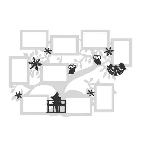 Porta Retrato De Parede Em Mdf - Em Mdf Branco