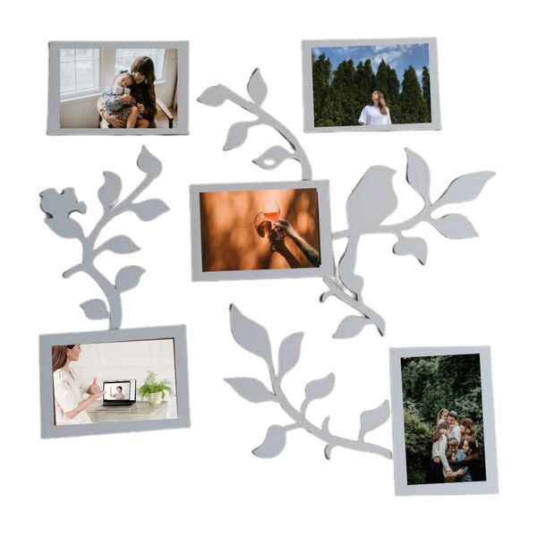 Porta Retrato De Parede Em Mdf - Em Mdf Branco