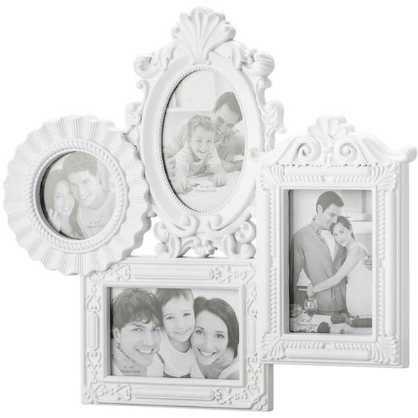 Porta Retrato De Parede Retrô Para 4 Fotos - Lyor Classic - B