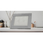 Porta-retrato De Vidro Espelhado 13x18cm Cinza