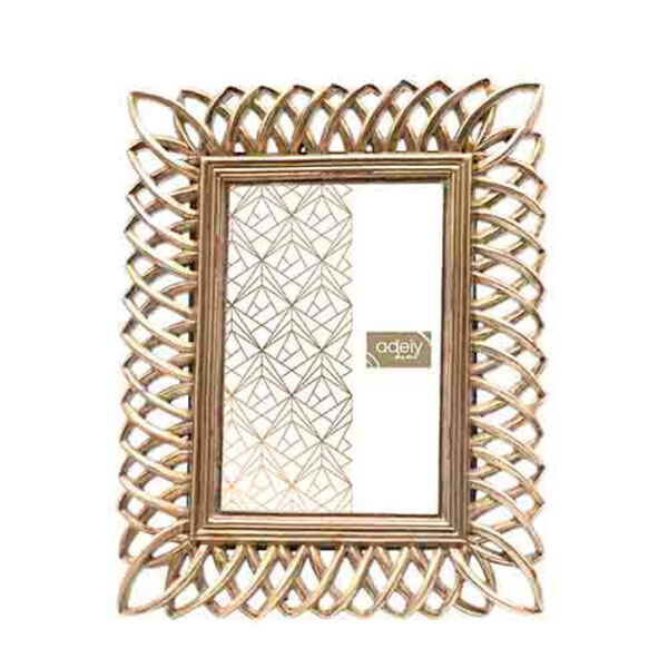 Porta-retrato Decor Molas Bronze 10x15cm - Vintage - Adely De