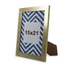 Porta-retrato Decorativo Bark Dourado Envelhecido - 15x21 Cm