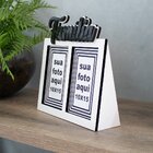 Porta-retrato Decorativo Em Mdf Branco Família - 10x15 Cm