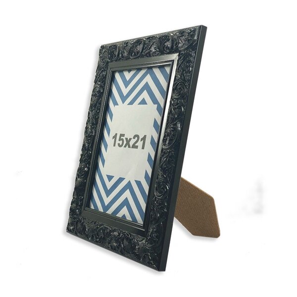 Porta-retrato Decorativo Etna Preto - 15x21 Cm