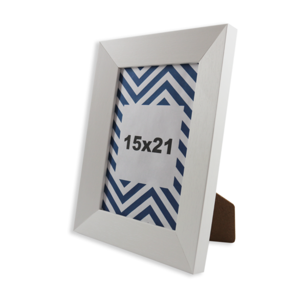 Porta-retrato Decorativo Lis Branco - 15x21 Cm