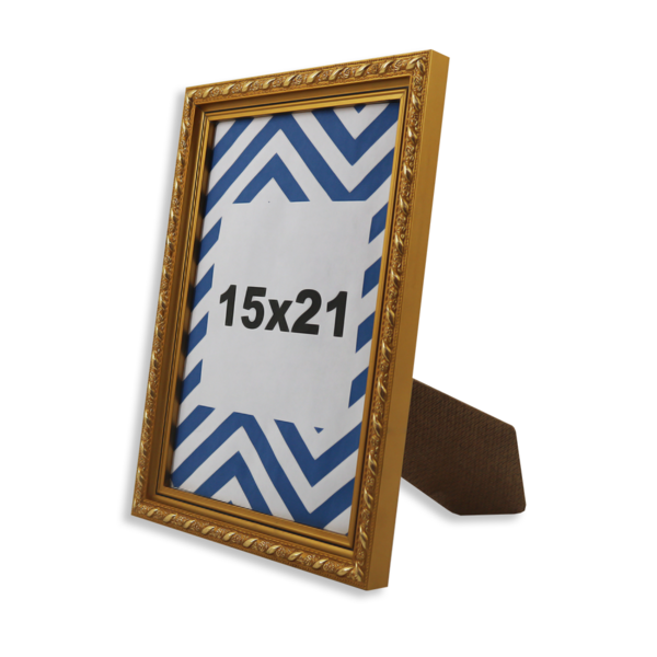 Porta-retrato Decorativo Orchic Dourado Com Detalhes - 15x21