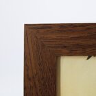 Porta-retrato Decorativo Quenn Marrom Madeira - 15x21 Cm