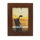 Porta-retrato Decorativo Quenn Marrom Madeira - 15x21 Cm