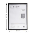Porta Retrato Unifoto Design Black Preto 21x29,7cm Inspire
