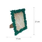 Porta Retrato Dynasty Flowerfull Em Plástico Verde Folha