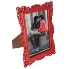 Porta Retrato Dynasty Laced Em Plástico 20x25cm Vermelho