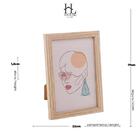 Porta Retrato Em Mdf Areia 15x20 Cm
