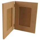 Porta Retrato Em Mdf Duplo Com Dobradiça Cru 16x2x21cm - Deco