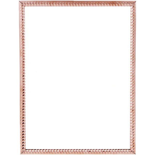 Porta Retrato Em Metal Dourado Rose Gold 20x25cm Mart 12527