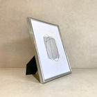 Porta Retrato Em Metal E Vidro Prata 10x15