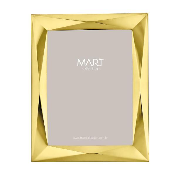Porta-retrato Em Metal Mart 20x25cm Dourado 8099