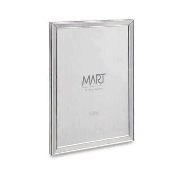 Porta Retrato Em Metal Prata 10x15 Cm