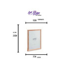 Porta Retrato Em Metal Rose Gold 15x20cm