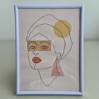 Porta Retrato Em Plástico Branco 15x20 Cm