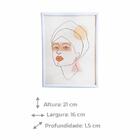 Porta Retrato Em Plástico Branco 15x20 Cm