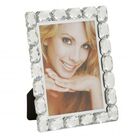 Porta Retrato Em Vidro Com Detalhes Transparente 13cm X 18cm