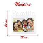 Porta Retrato Família 20x15cm Branco