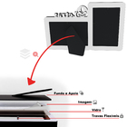 Porta-retrato Formatura Letras Quadro Decorativo Professora P