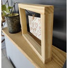 Porta Retrato Foto Quadro Madeira Moldura Varal Vazado Pregad