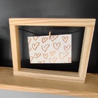 Porta Retrato Foto Quadro Madeira Moldura Varal Vazado Pregad