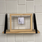 Porta Retrato Foto Quadro Madeira Varal Vazado Com Pregador P