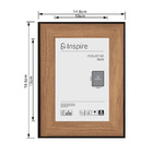 Porta Retrato Unifoto Industrial Marrom 10x15cm Inspire